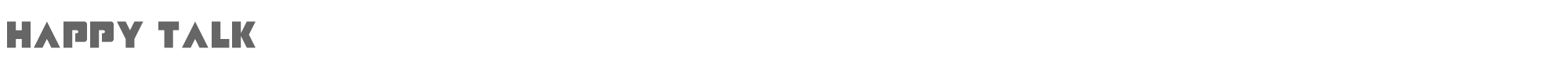 Sample characters Happy Talk Font
